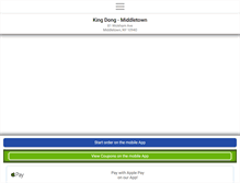 Tablet Screenshot of kingdongmiddletown.com